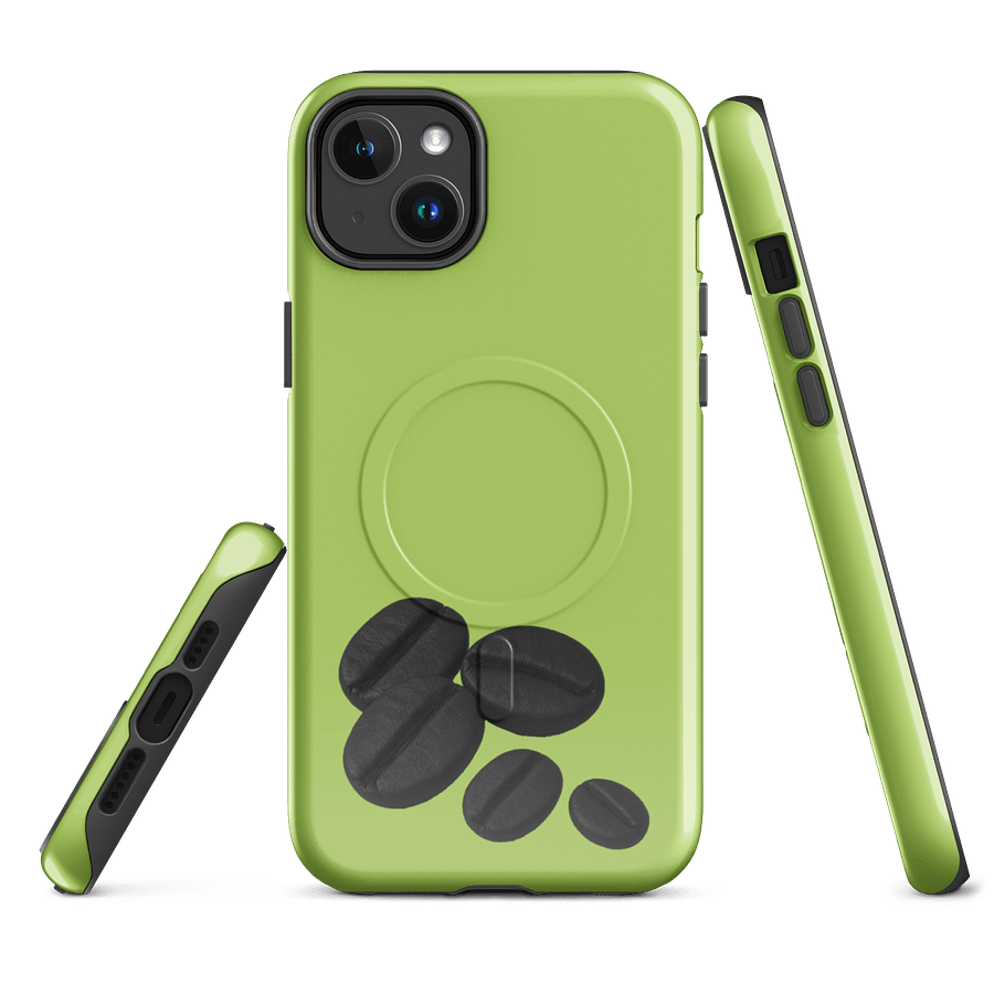 Green Black Coffee Beans MagSafe® Tough iPhone® Case product image (2)