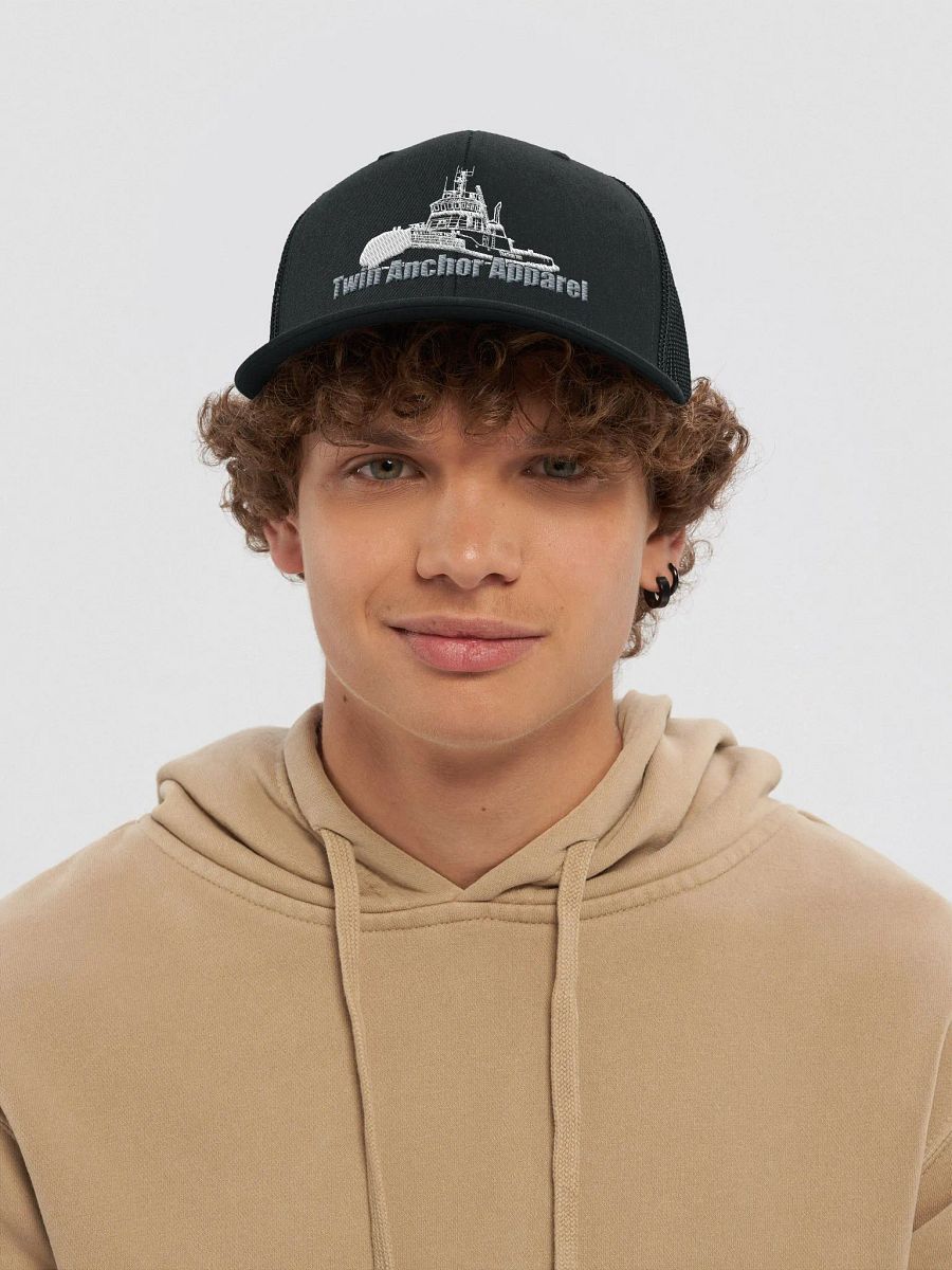 black Marco tug black Richardson Trucker Hat product image (5)