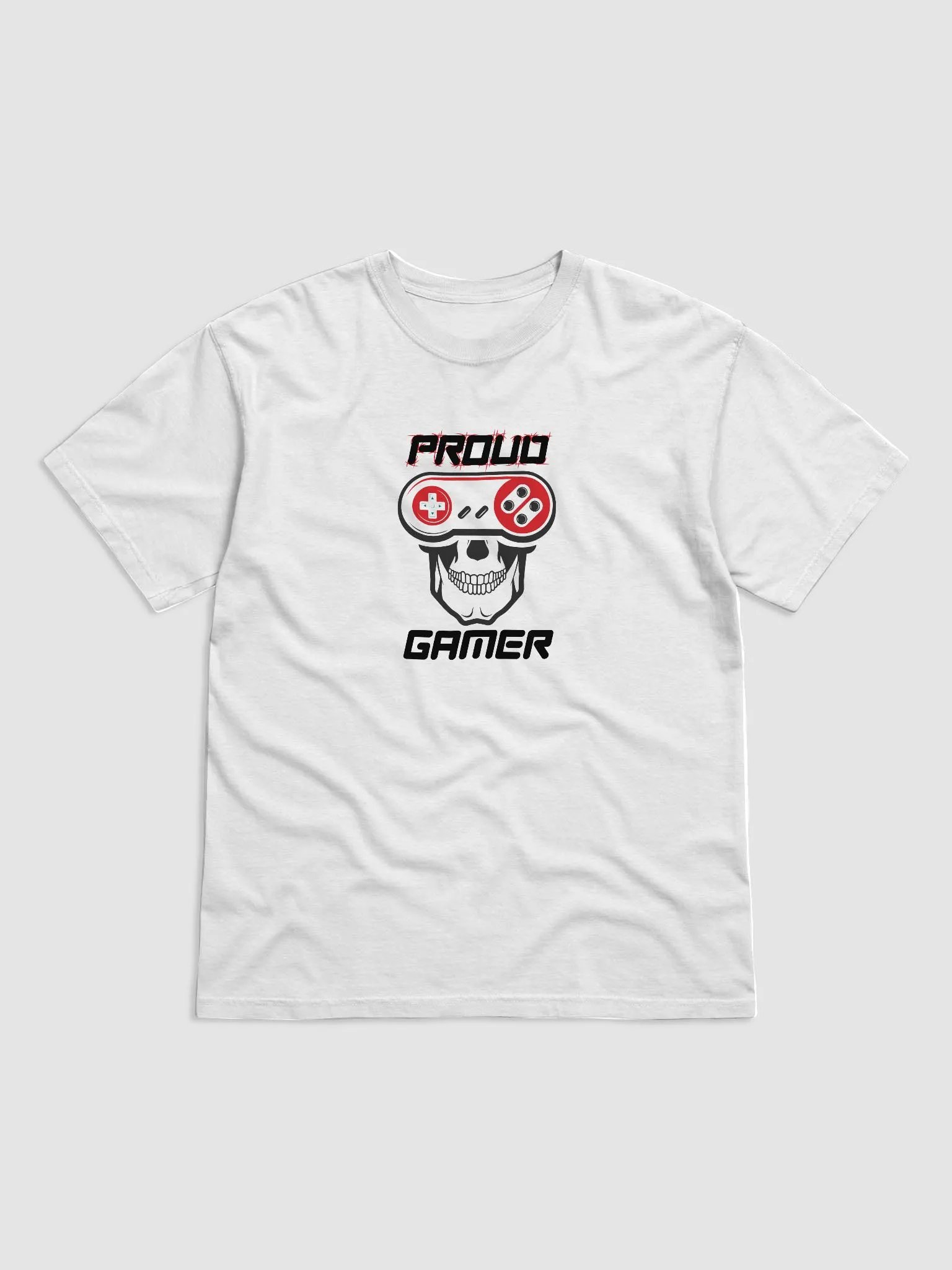 Skull & Controller Graphic Gaming T-Shirt product image (1)