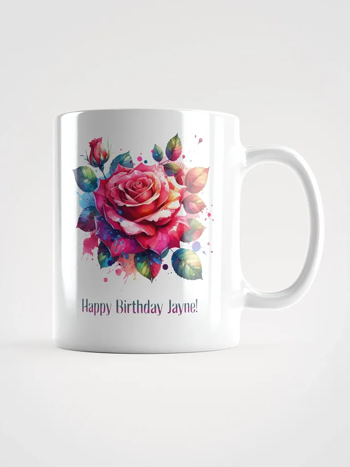 Happy Birthday Jayne White Glossy Mug product image (1)