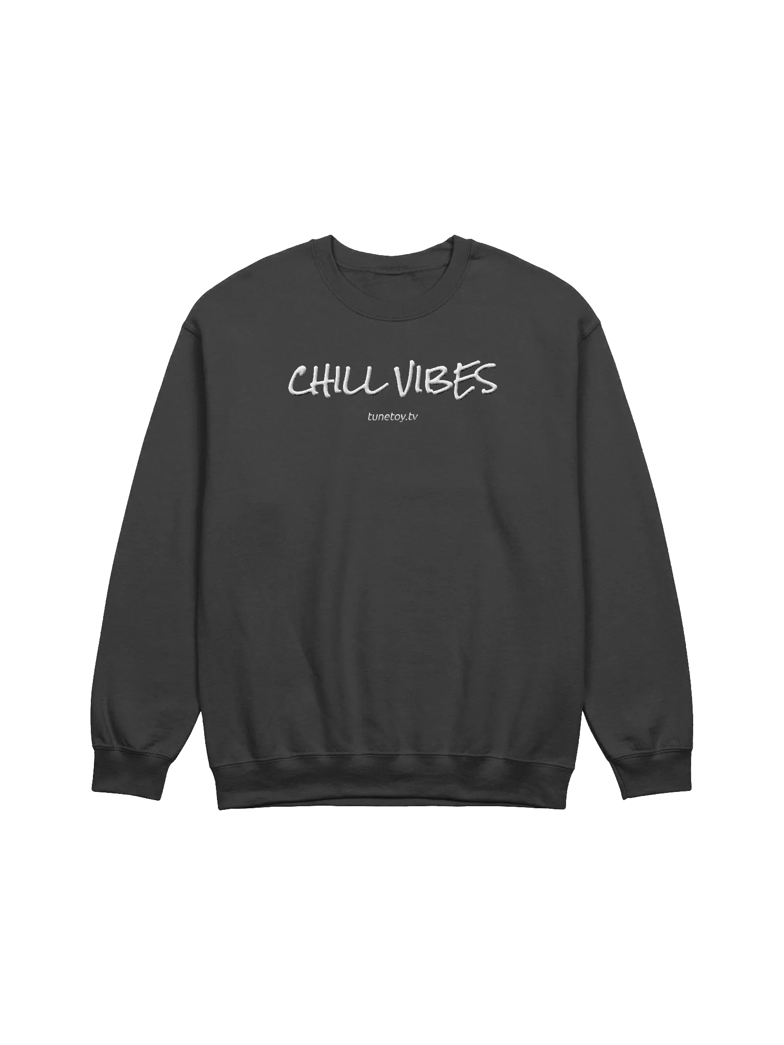 Embroidered Chill Vibes Midweight Unisex Crewneck Sweatshirt product image (4)