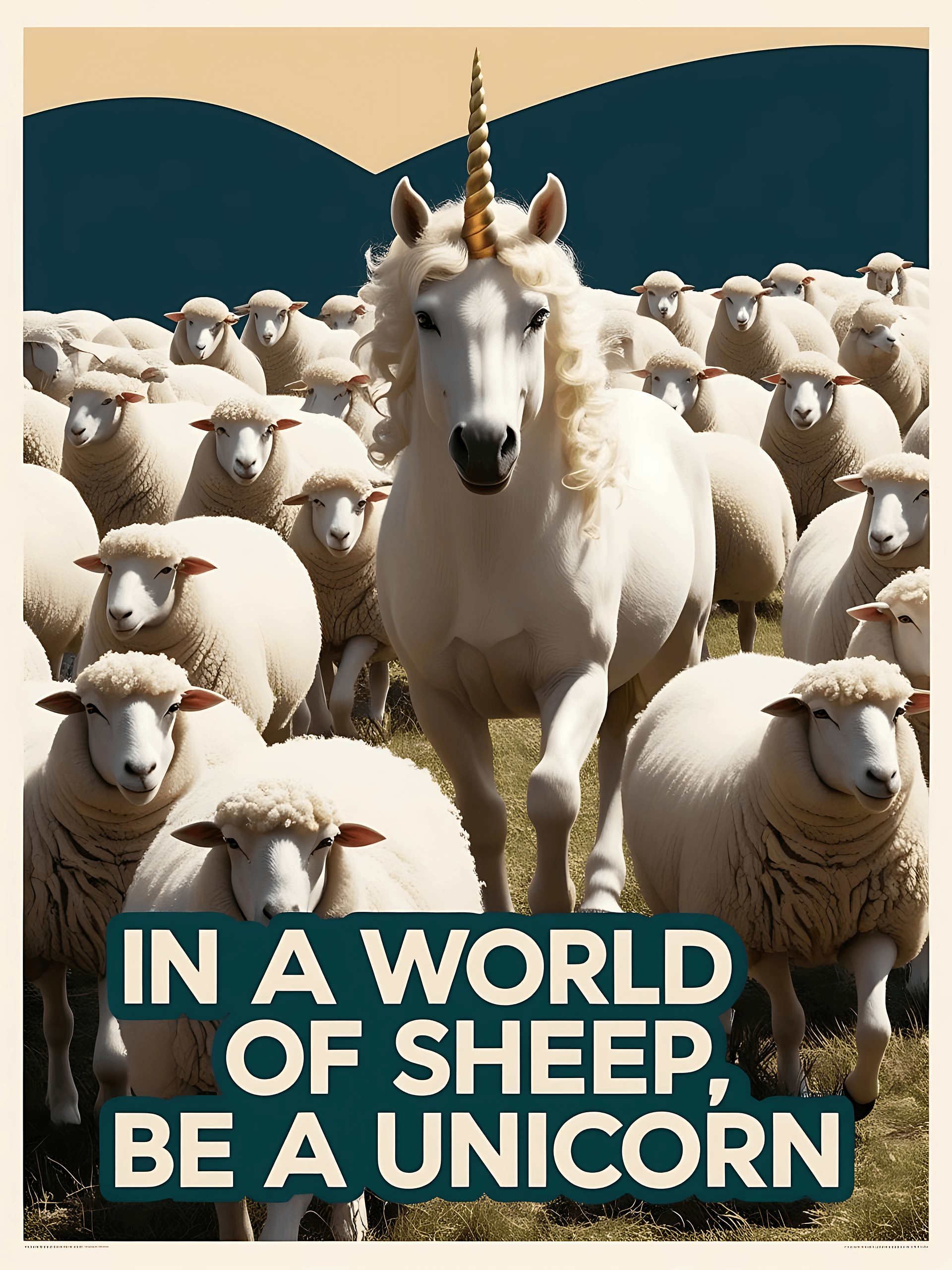 'In A World Of Sheep, Be A Unicorn' Art Print product image (42)