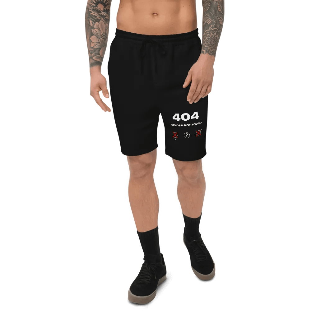 404 Gender not Found Fleece Shorts product image (3)