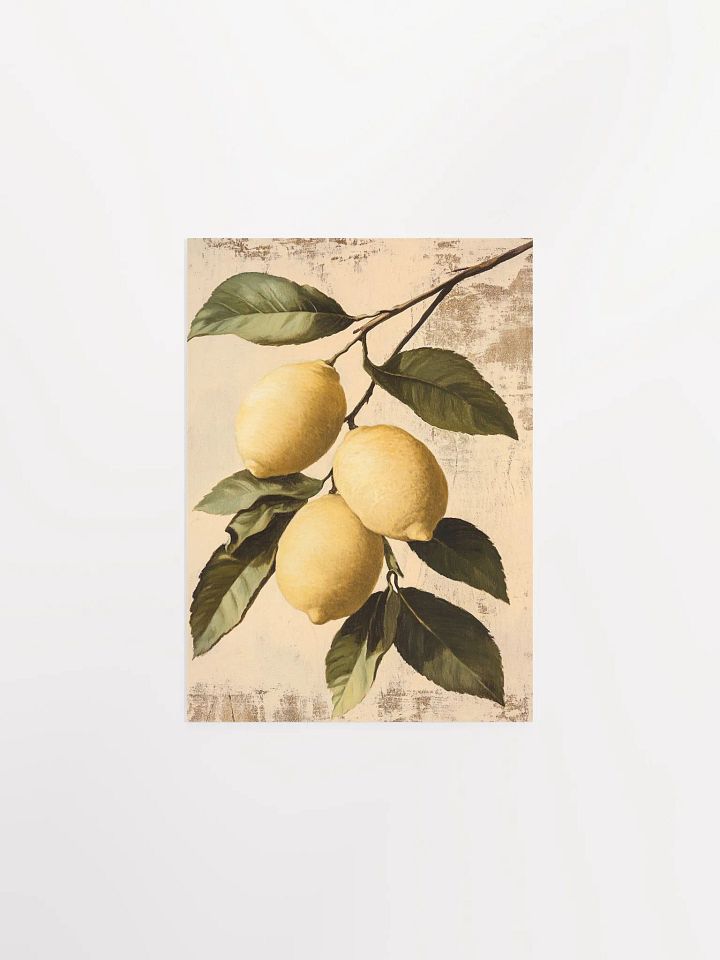Fresh Lemons - Rustic Farmhouse Citrus Art product image (2)