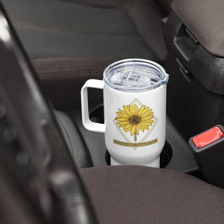 Helianthus Sunflower 25 Ounce Stainless Steel Travel Mug product image (7)