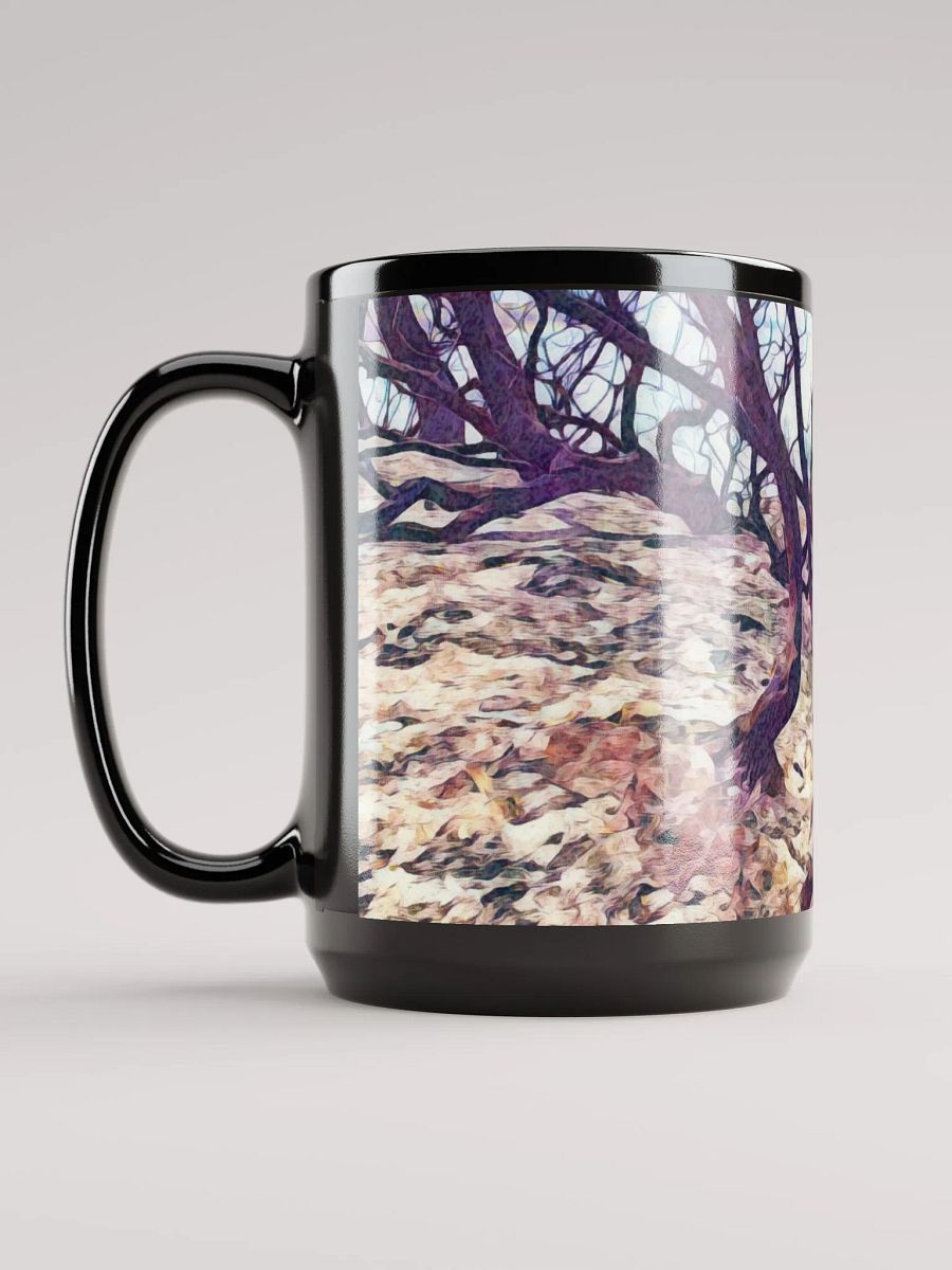 Abstract Graphic | Black Coffee Mug | Twisted Treescape product image (1)