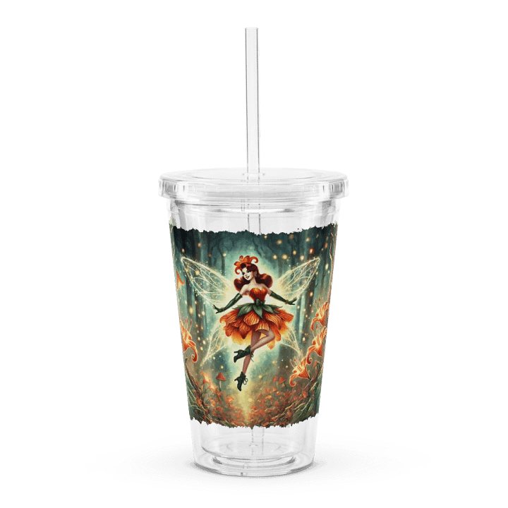 Enchanted Orange Lily Fairy Double Wall Tumbler product image (1)