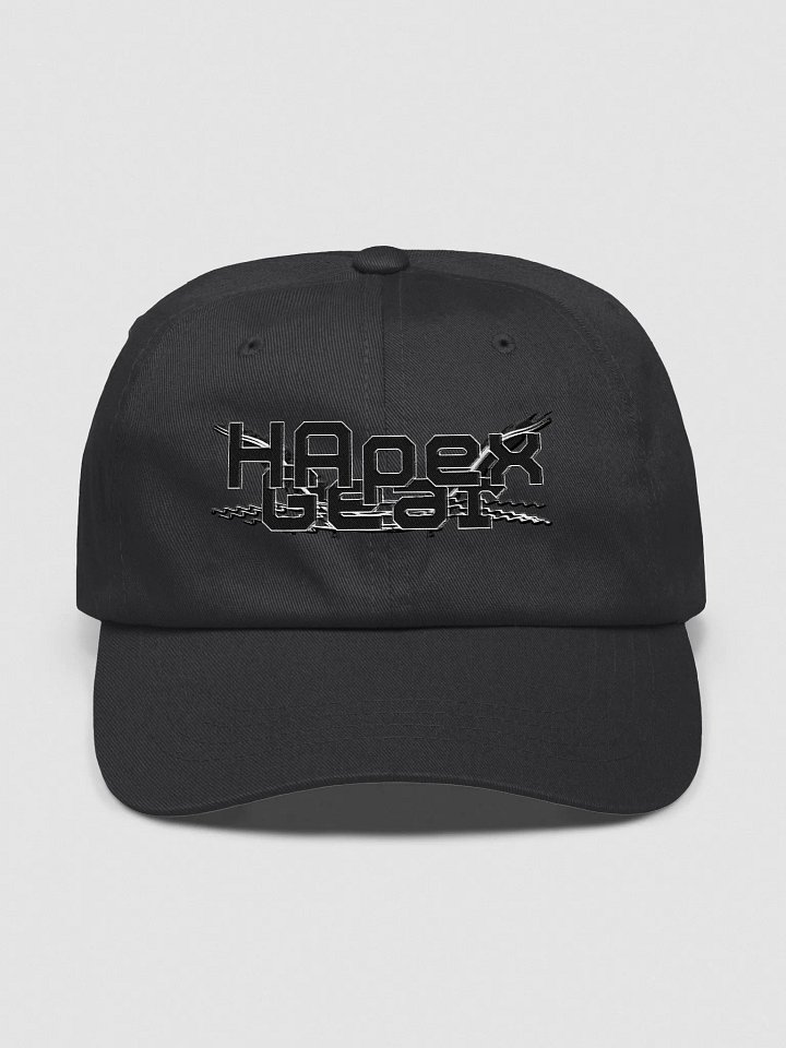 Black HApex Gear White Logo - Embroidered - Classic Dad Hat product image (1)