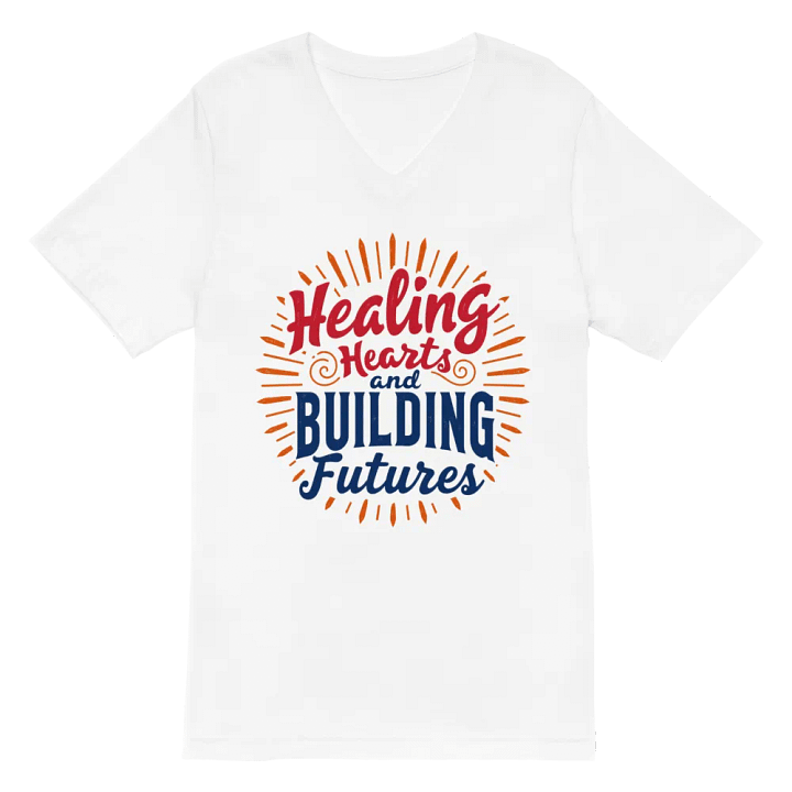 Healing Hearts and Building Futures V-Neck Tee product image (6)