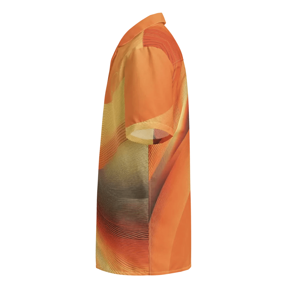 Men's Full-Print-5 Orange Hawaiian Shirt product image (3)