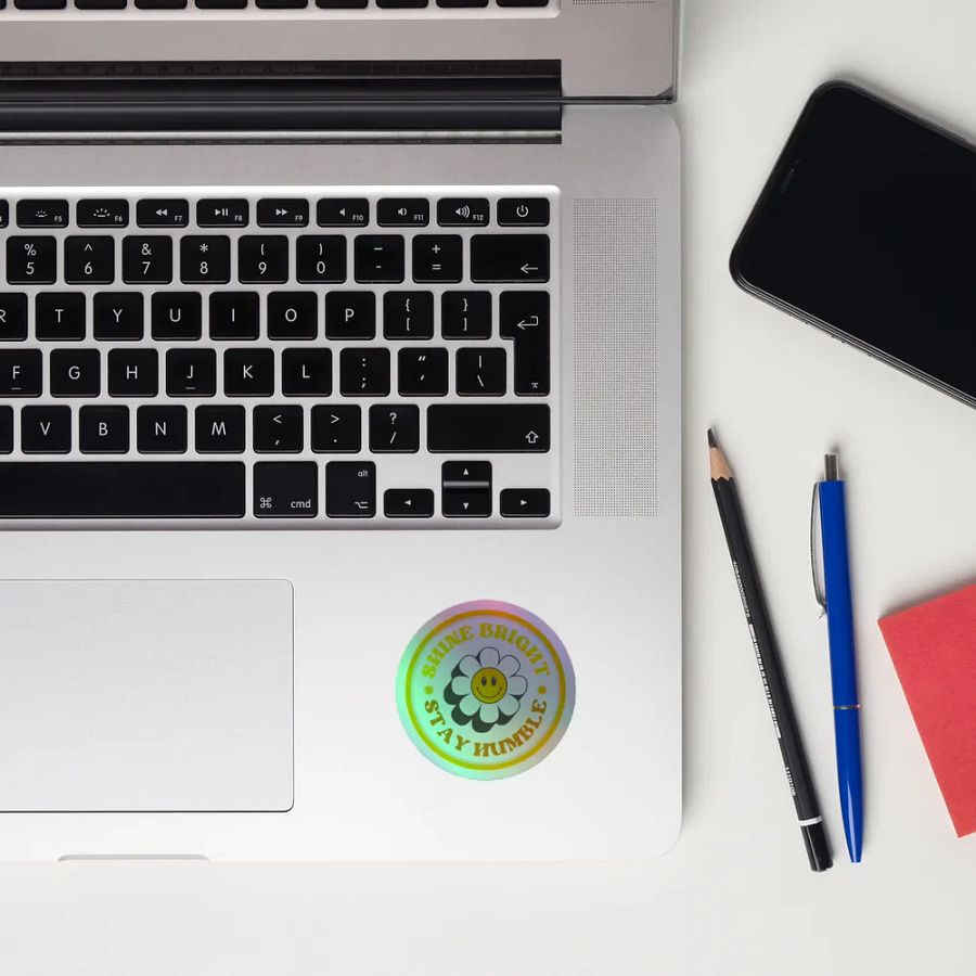 Shine Bright, Stay Humble Holographic Sticker Sheet product image (9)
