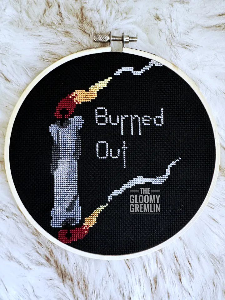Burned Out - 6" Stitched Piece product image (1)