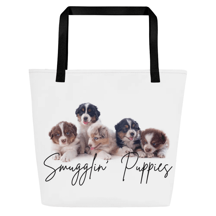 Smugglin' Puppies All-Over Tote product image (1)