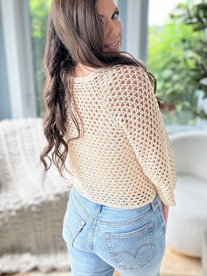 V-Stitch Cardigan Crochet Pattern product image (2)