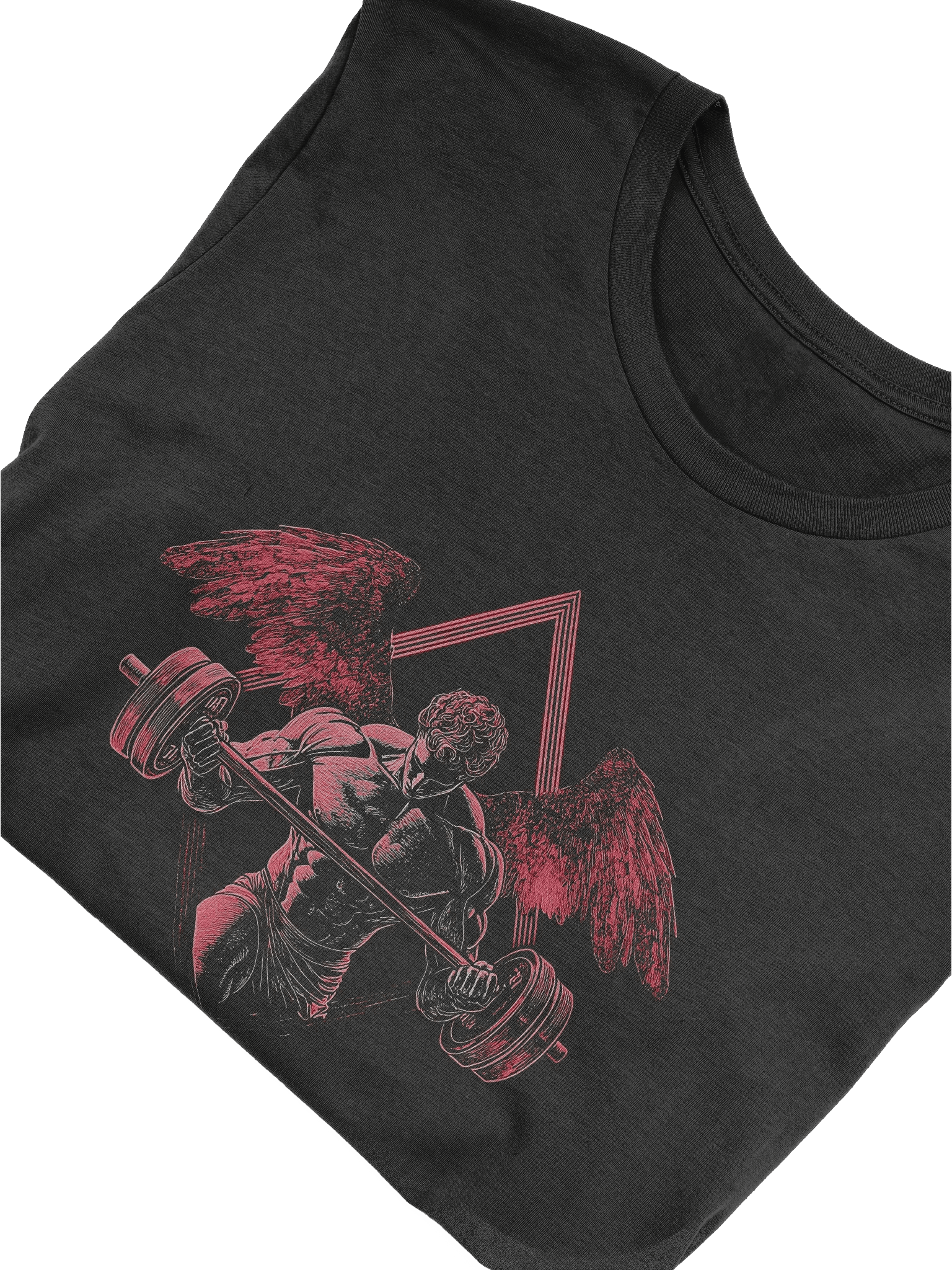 Angel Weightlifting T-Shirt, Gym Angel Wings Shirt, Fitness Motivation Tee product image (9)