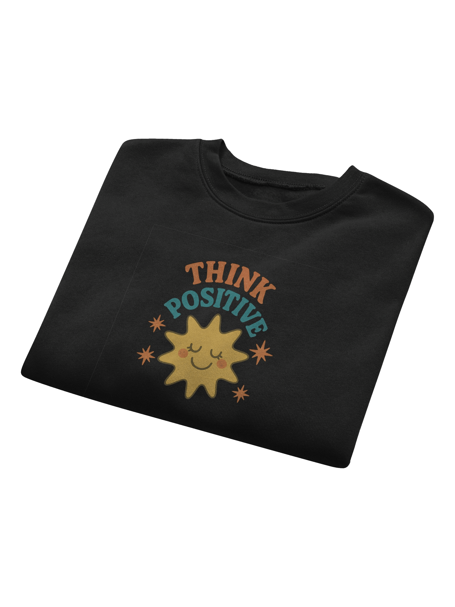 Cheerful Retro Sun Crop Top Sweatshirt product image (8)