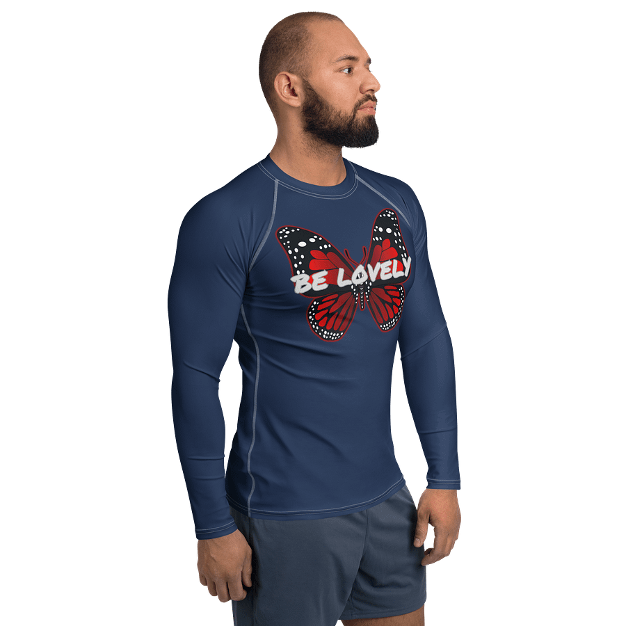 Be Lovely Butterfly Men's Rash Guard product image (4)
