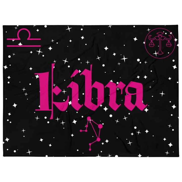 Zodiac Libra Vibes Throw Blanket product image (1)
