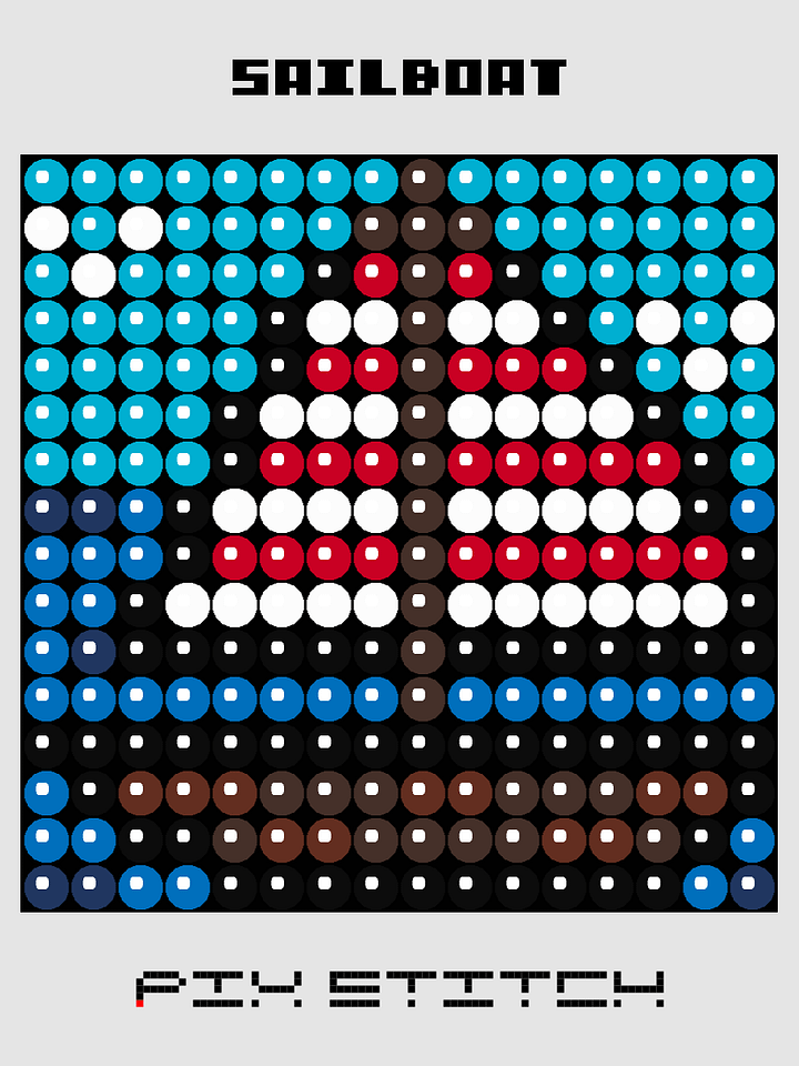 Sailboat Pixel Art product image (1)