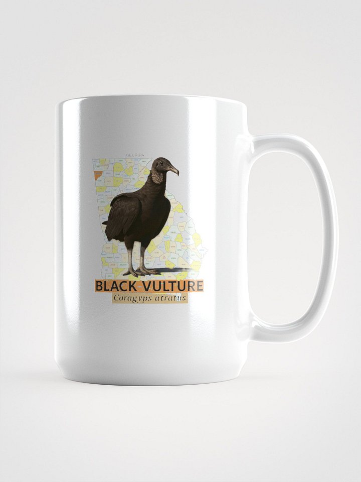 Georgia Black Vulture White Glossy Mug product image (1)