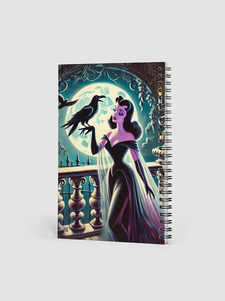 Moonlit Woman and Raven Spiral Notebook product image (2)