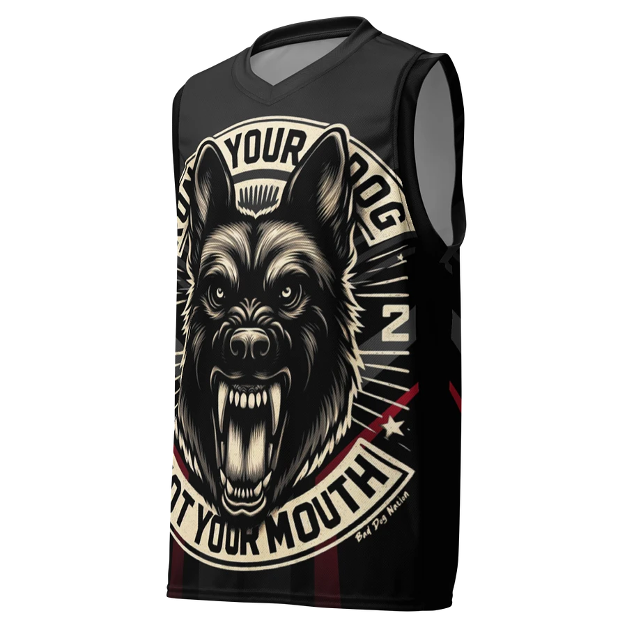 Run Your Dog Not Your Mouth - Unisex Basketball Jersey product image (2)