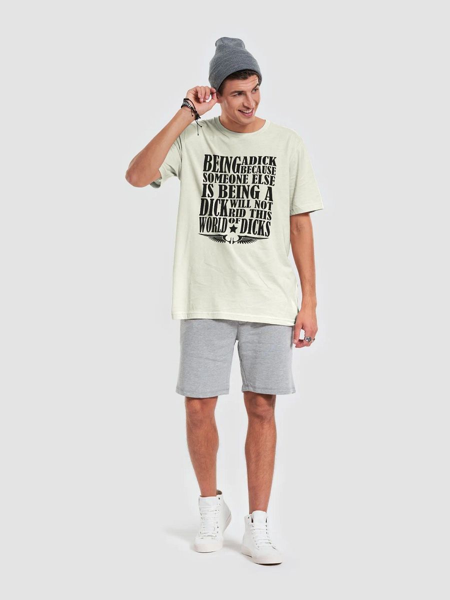 Stop Being A Dick - Black Lettering - Bella+Canvas Supersoft T-Shirt product image (4)