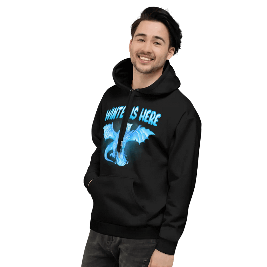 Black Winter is Here Hoodie - Front product image (4)