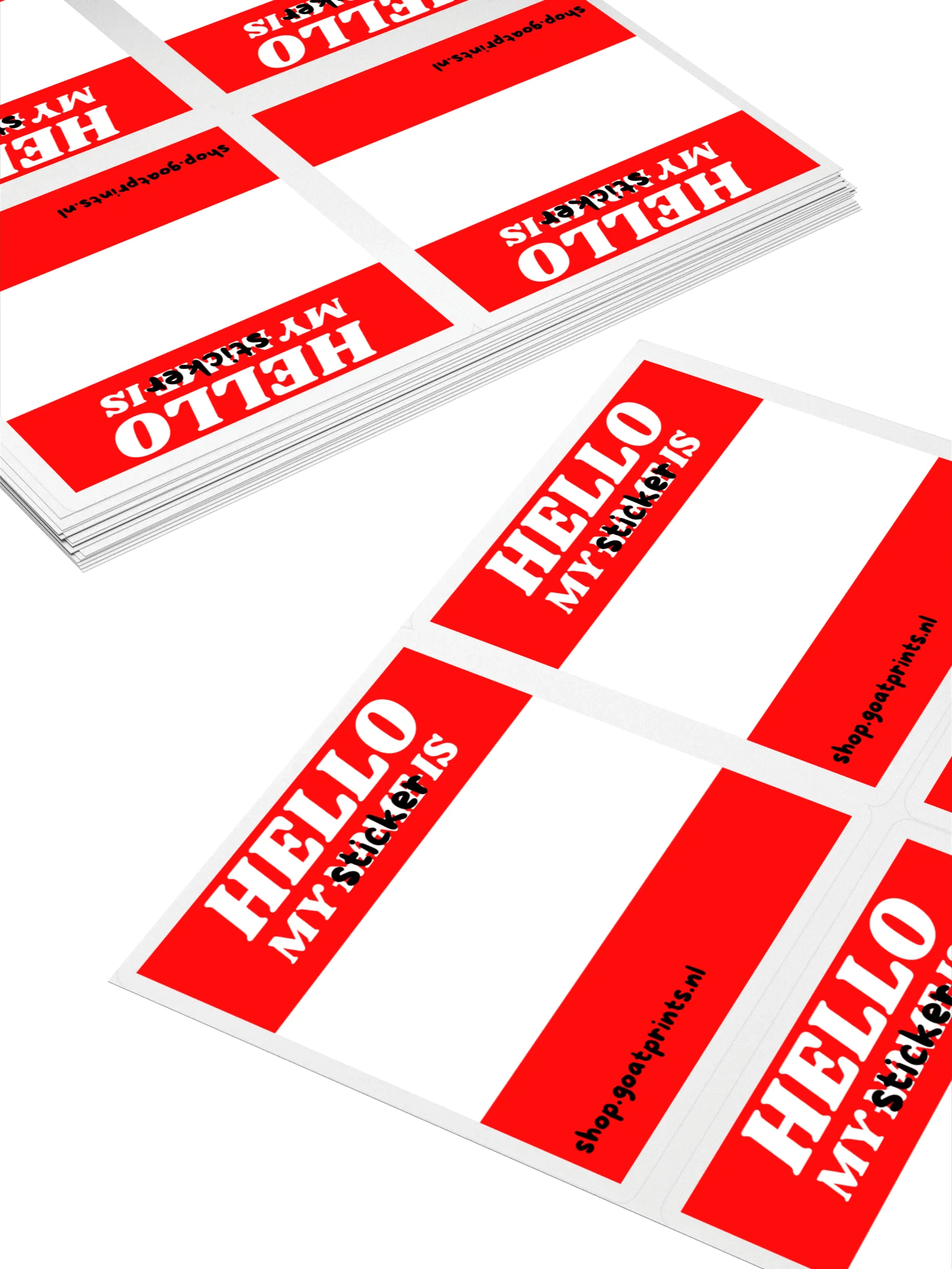 Personalized Hello Name Tag Stickers product image (4)