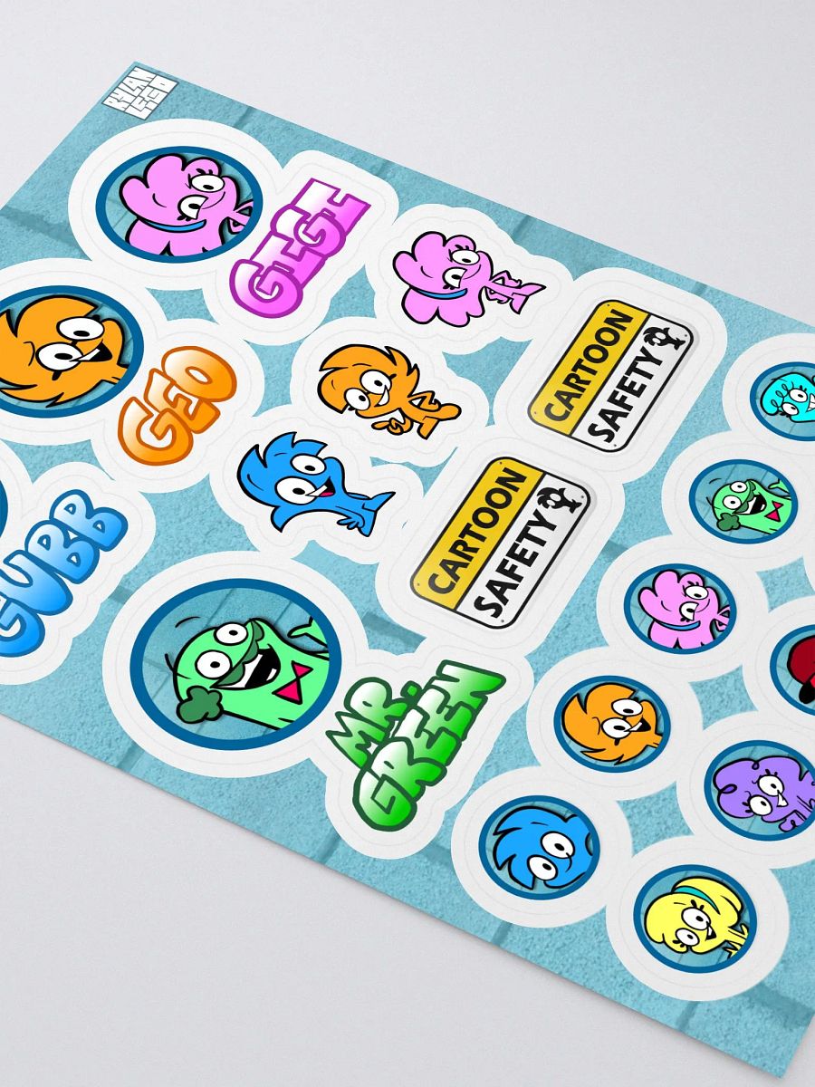 Cartoon Safety Sticker Sheet product image (3)