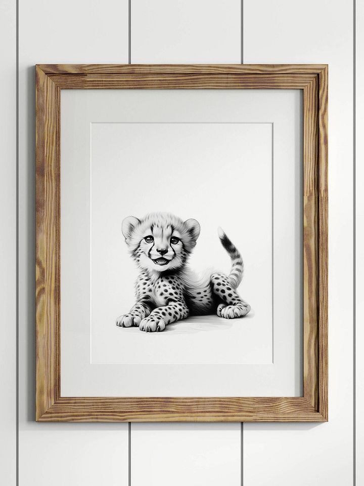 Cheetah Safari Nursery Print No 2 product image (1)