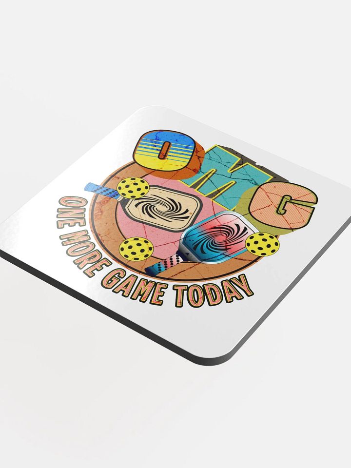 OMG One More Game Today Pickleball Paradise Coasters product image (1)