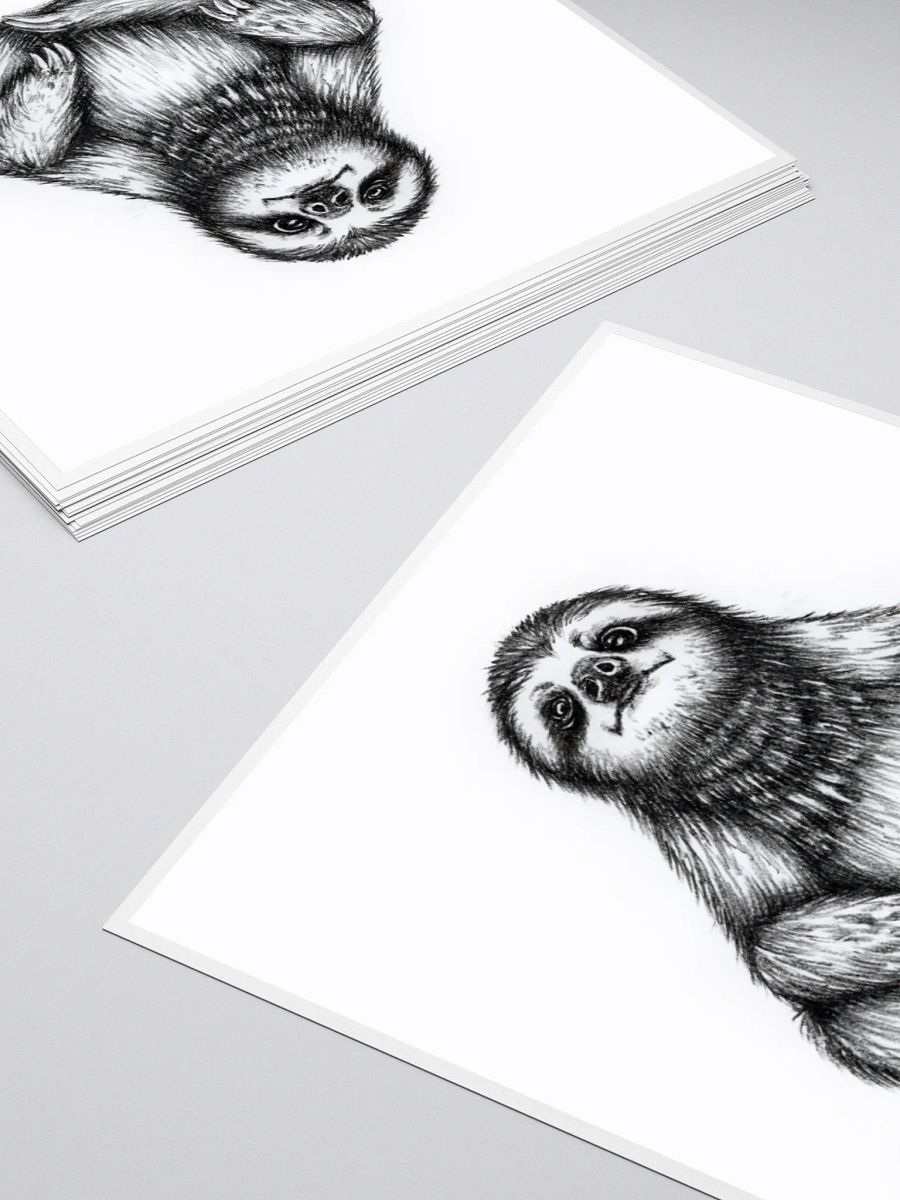 Stoic Meditation Sloth Vinyl sticker product image (10)