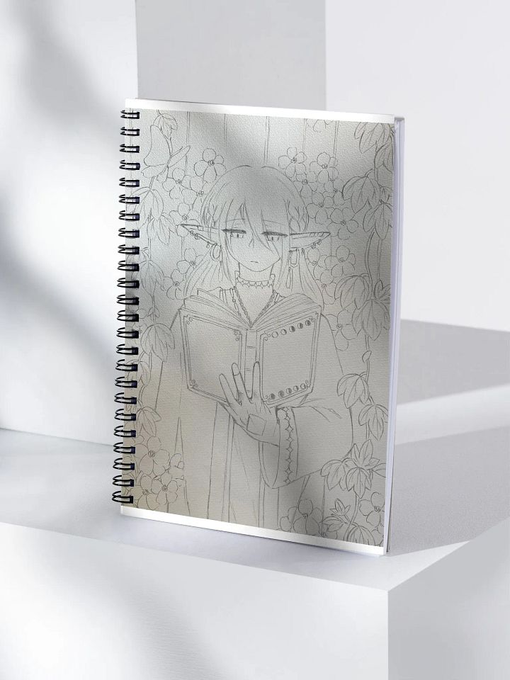 Elf and Skeleton Flowers (line art) - Notebook product image (1)