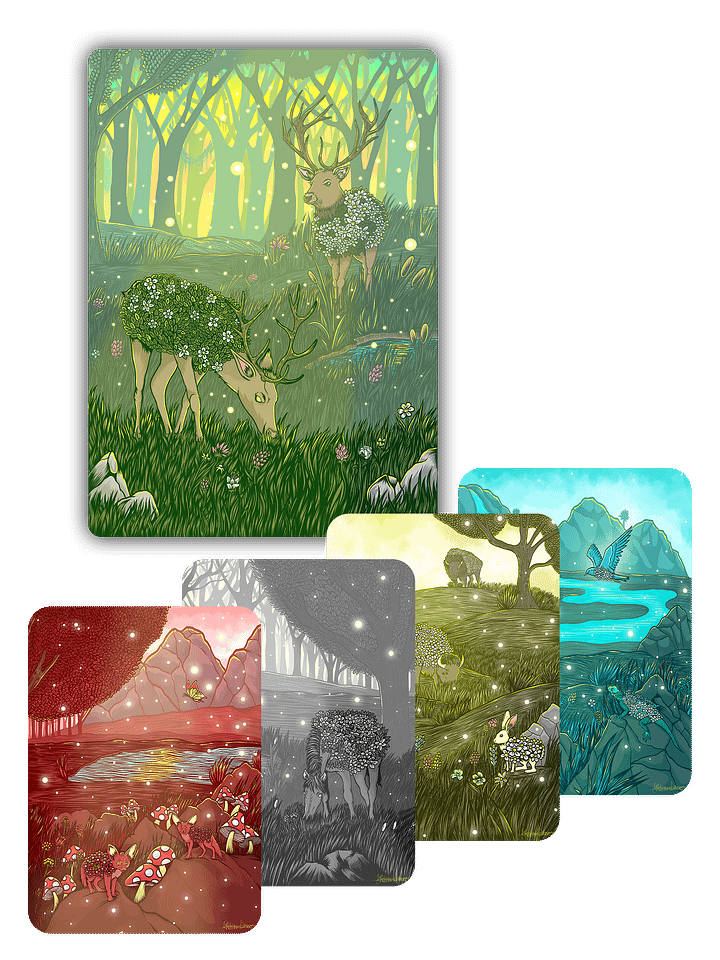 Overgrown Animal Basic Lands Proxy Set product image (2)