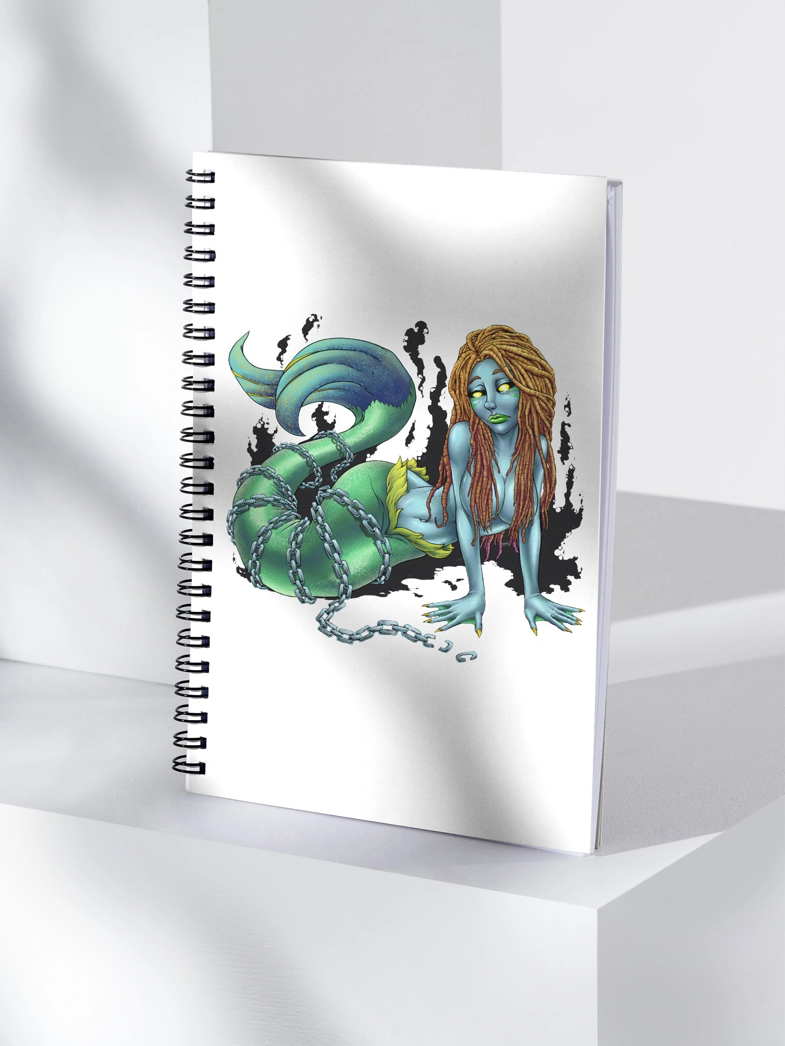 Chained Mermaid Spiral Notebook product image (4)
