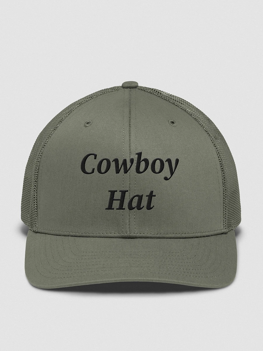 Cowboy Hat - Embroidered Trucker Hat - Black product image (9)