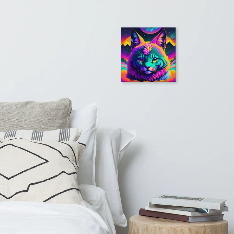 Cute Cat Digital Painting - v6 product image (1)