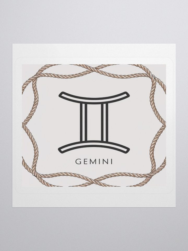 Gemini Zodiac Rope Sticker product image (1)