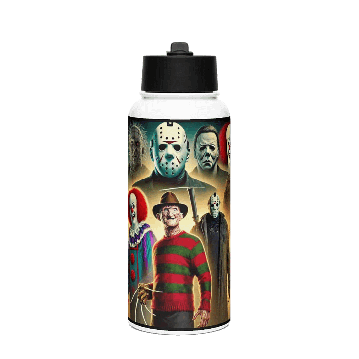 Horror Movie Collage Stainless Steel Water Bottle product image (1)