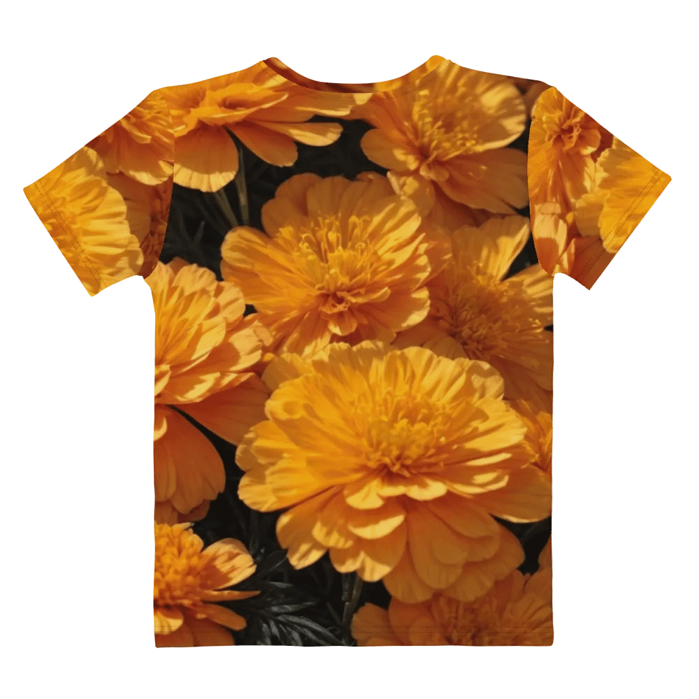 Marigold Mosaic: Vibrant Blooms Tees product image (5)