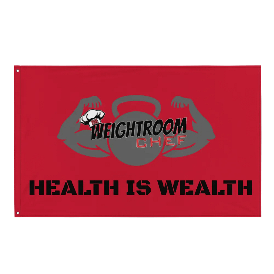 THE HEALTH IS WEALTH FLAG product image (1)