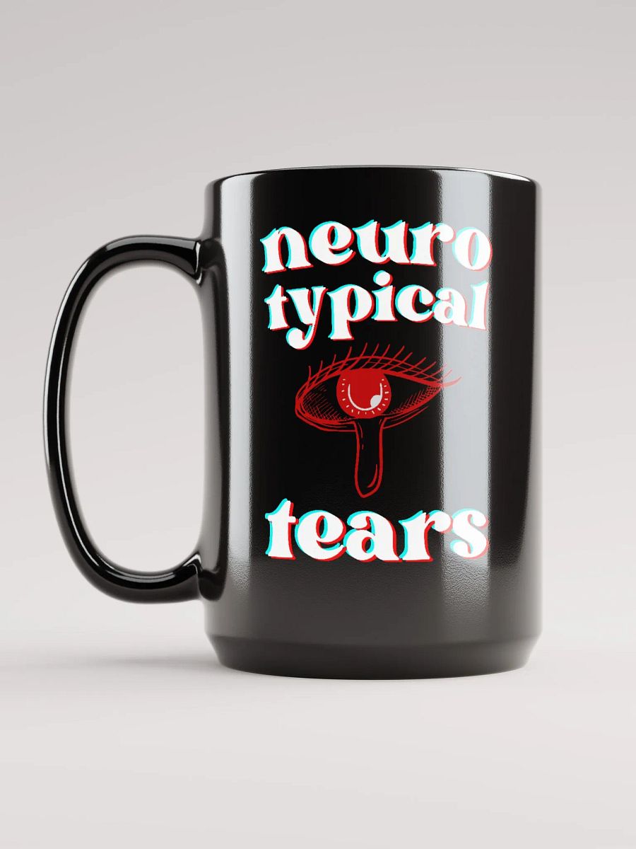 NEUROTYPICAL TEARS black glossy mug product image (4)
