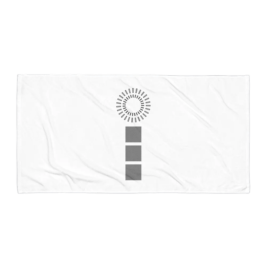 Squares and circle Sublimated Towel product image (1)