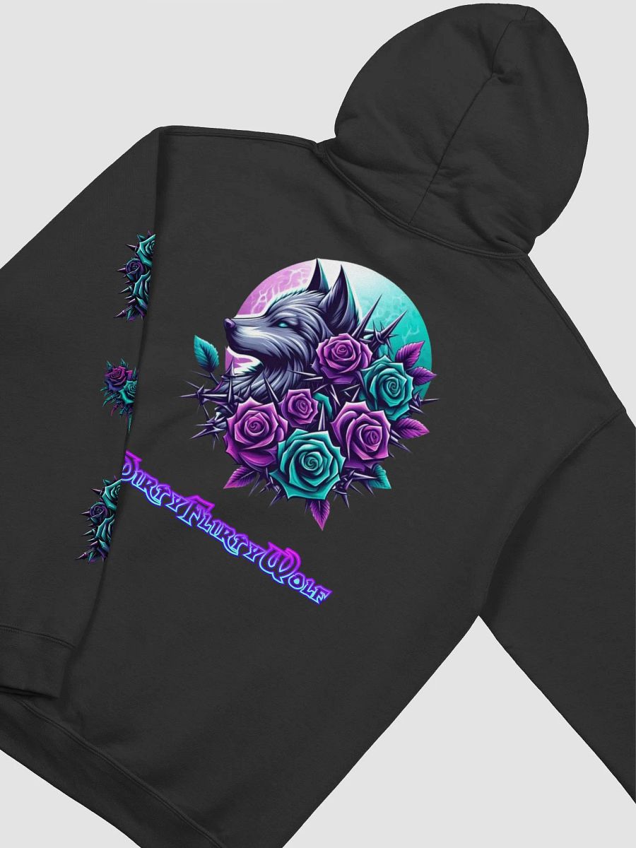 Midnight Roses Wolf Triple Panel Hoodie product image (25)
