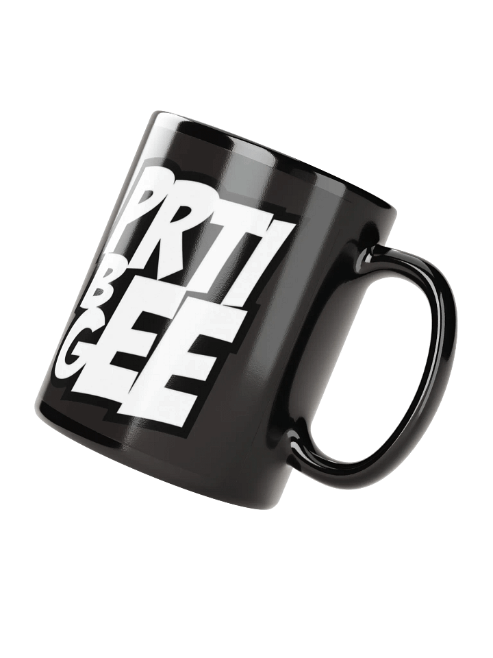 PRTI BEE GEE Black Glossy Mug product image (4)