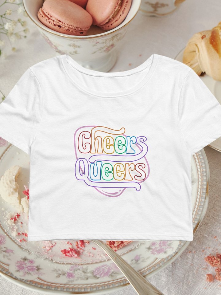 Cheers Queers Pride Baby Tee product image (1)