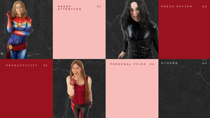 Desktop Wallpaper - Girl Power Cosplays - Red Version product image (1)