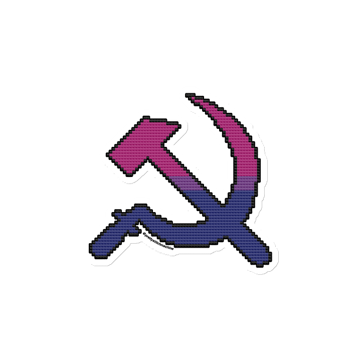 Bi Pride Hammer & Sickle Die Cut Magnet product image (2)