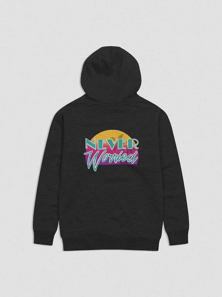 Teal Never Worried Cotton Hoodie product image (2)